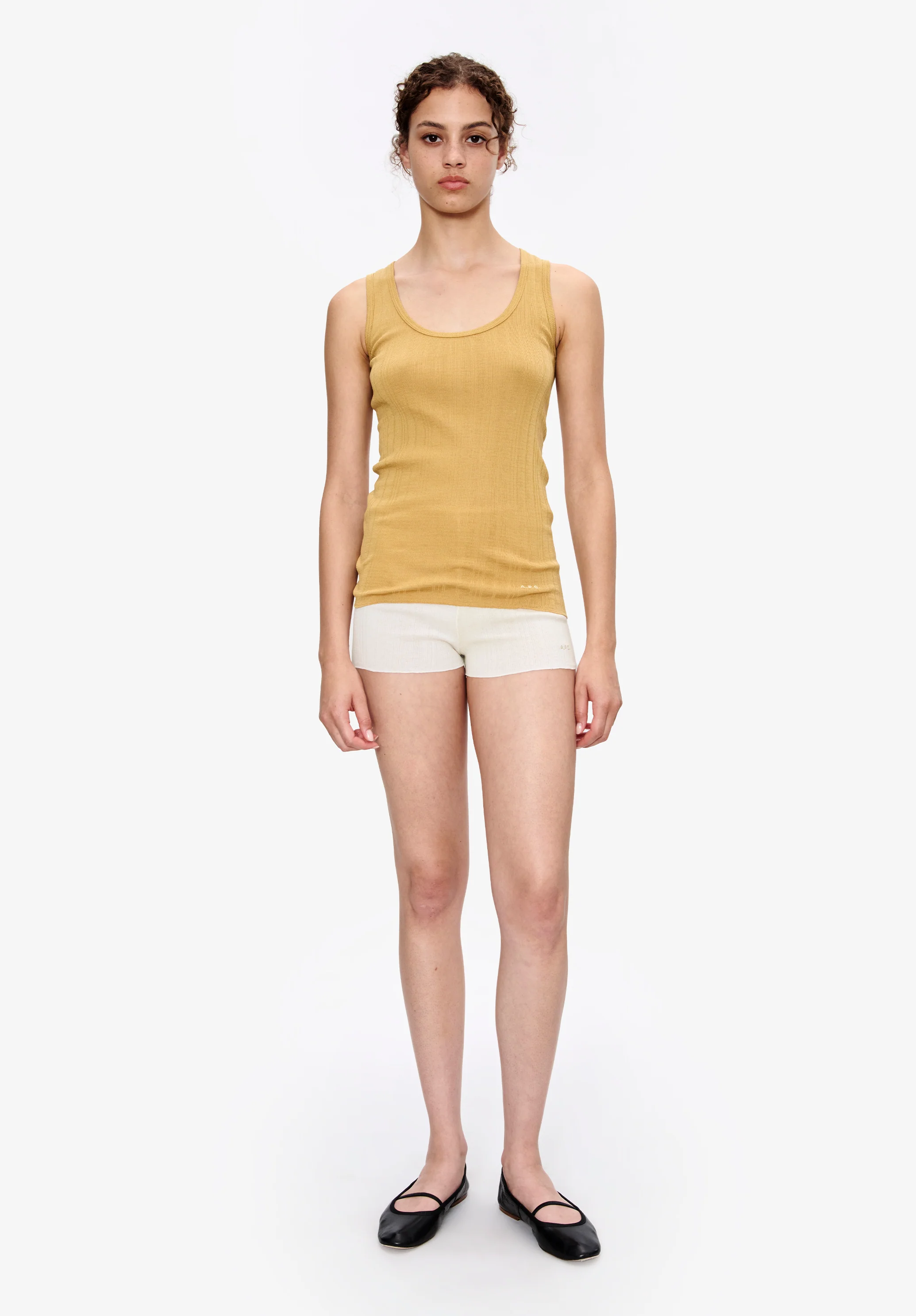 Fitted Lisle thread tank top - Image 2