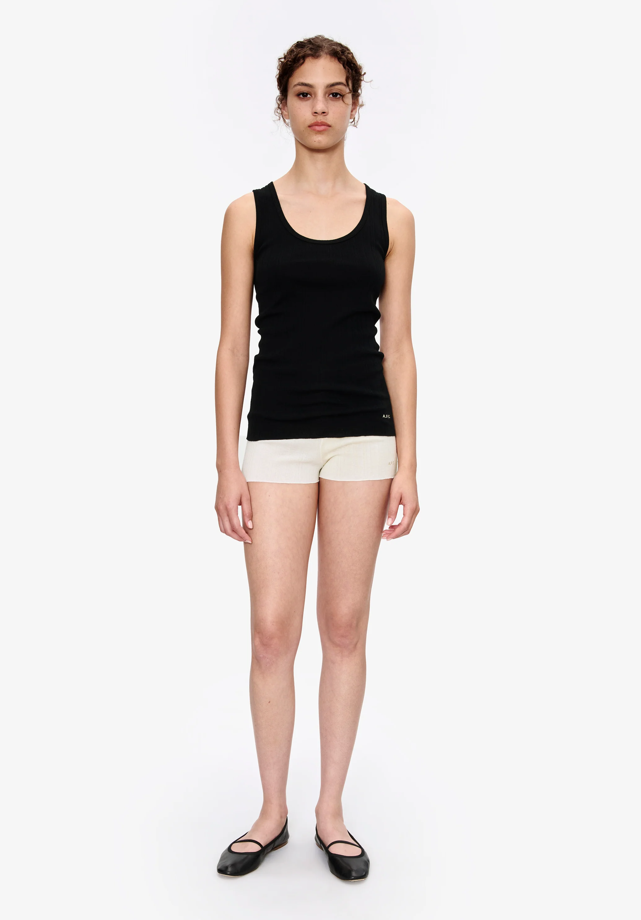 Fitted Lisle thread tank top - Image 2