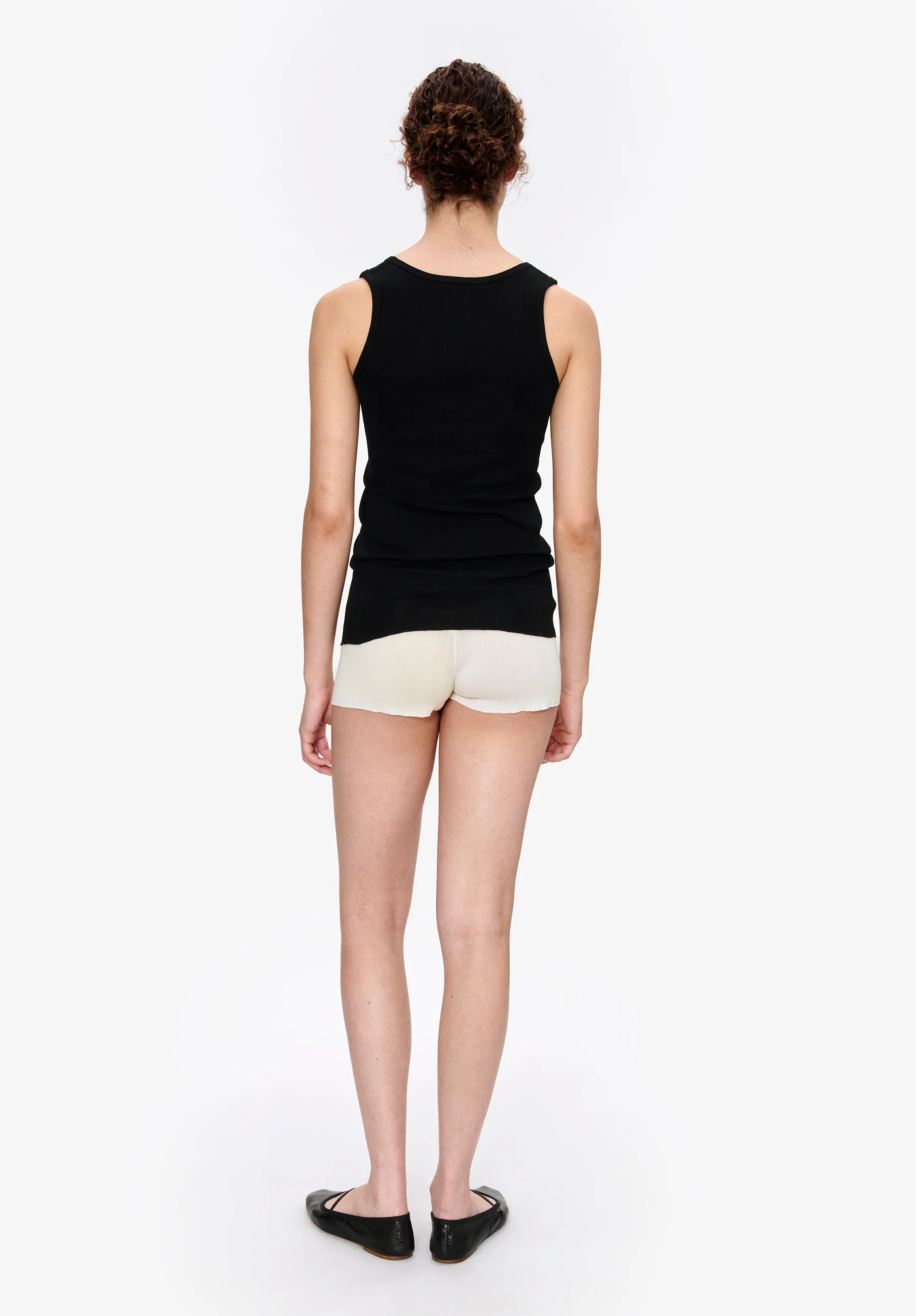 Fitted Lisle thread tank top - Image 3