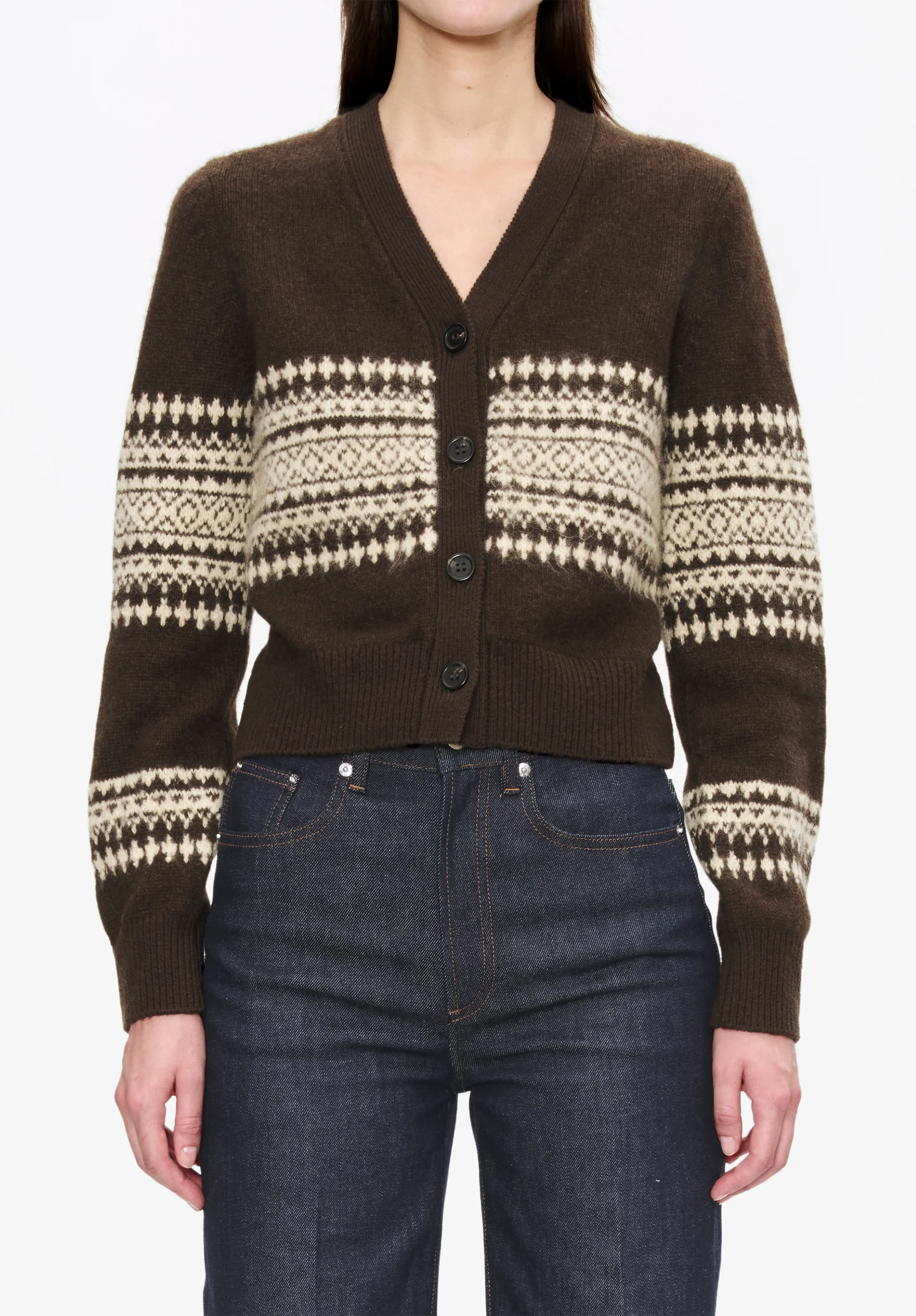 Jacquard-motif cardigan - Image 4