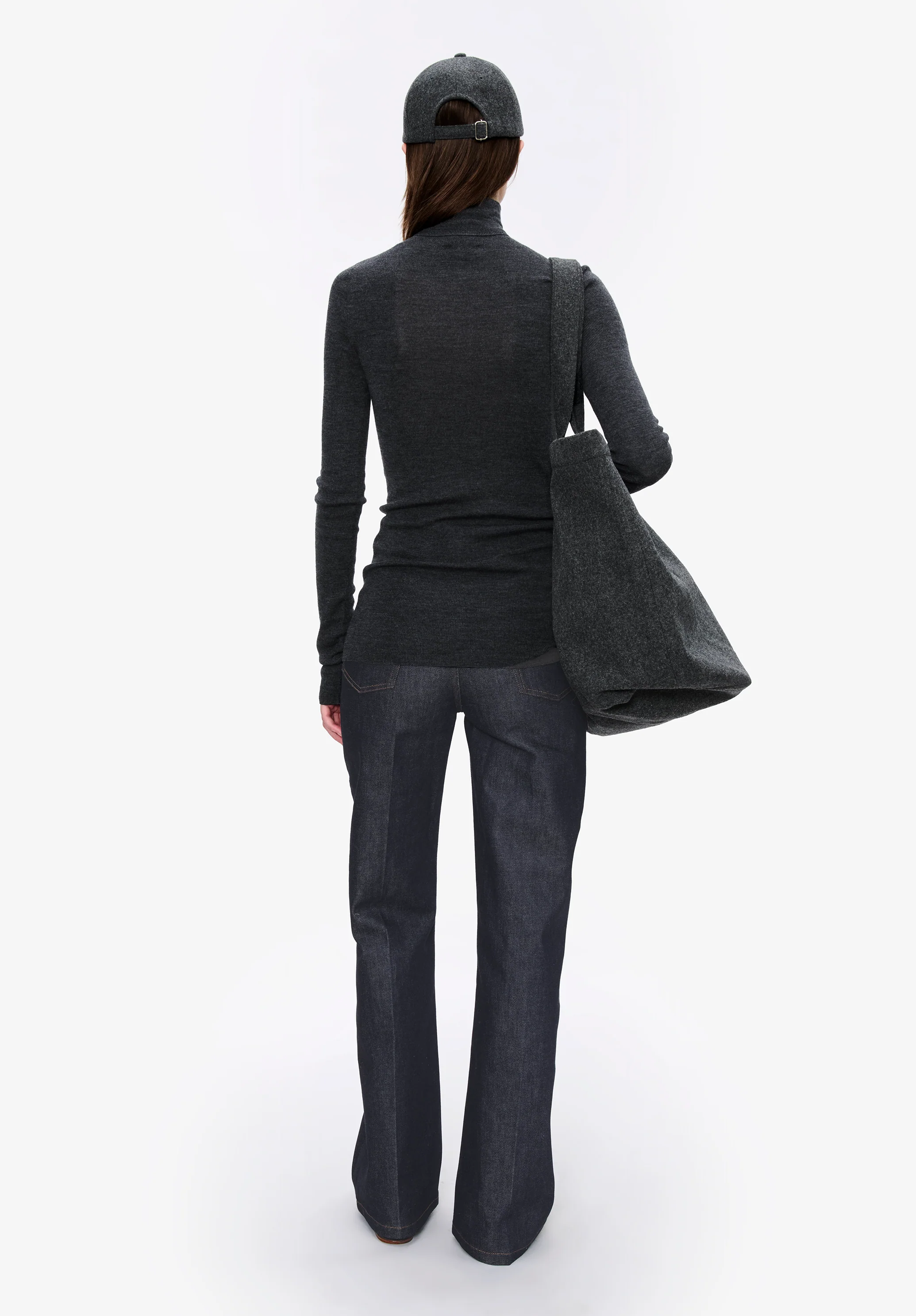 Narrow-rib polo neck jumper - Image 3