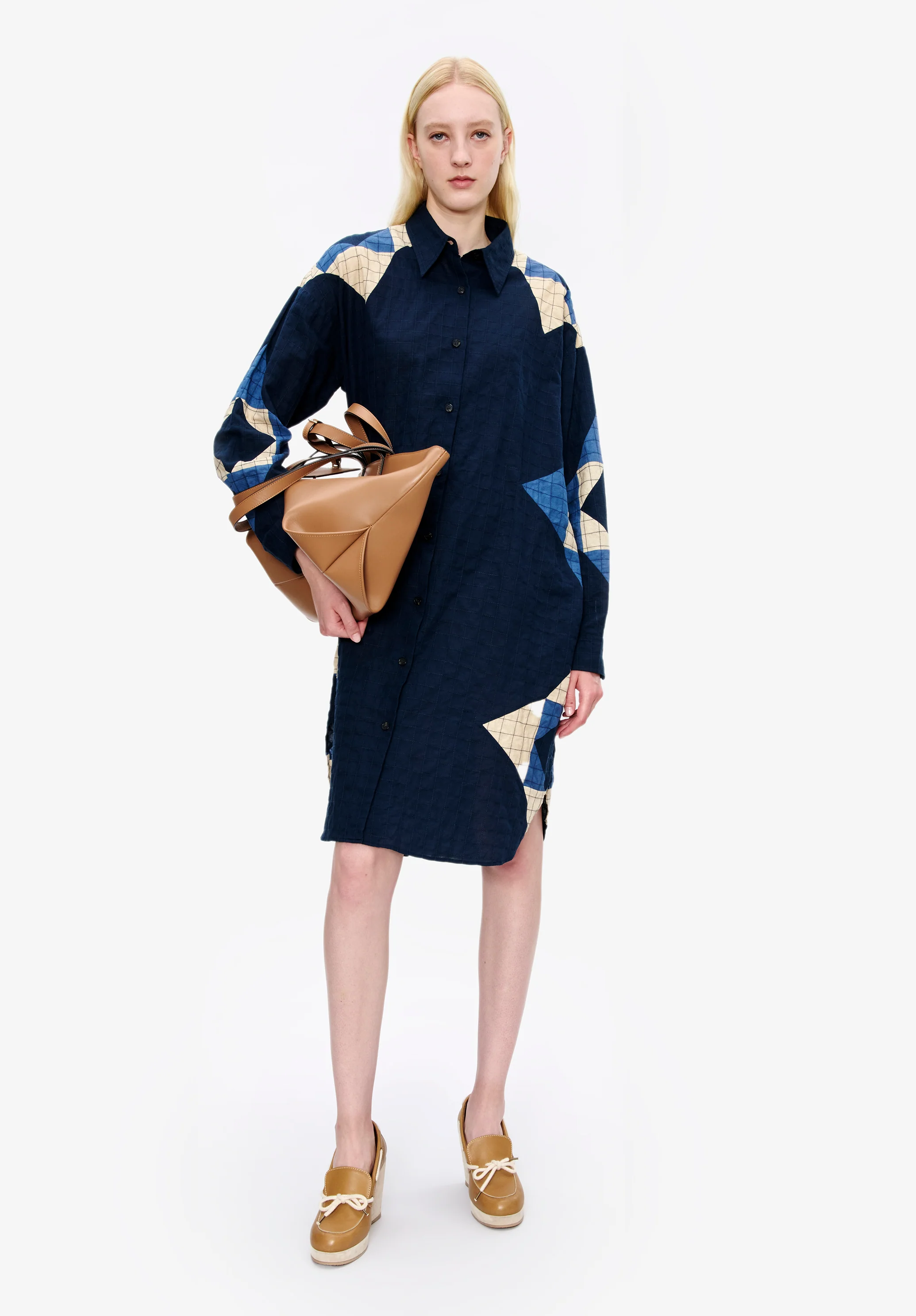 Patchwork shirt-dress - Image 2
