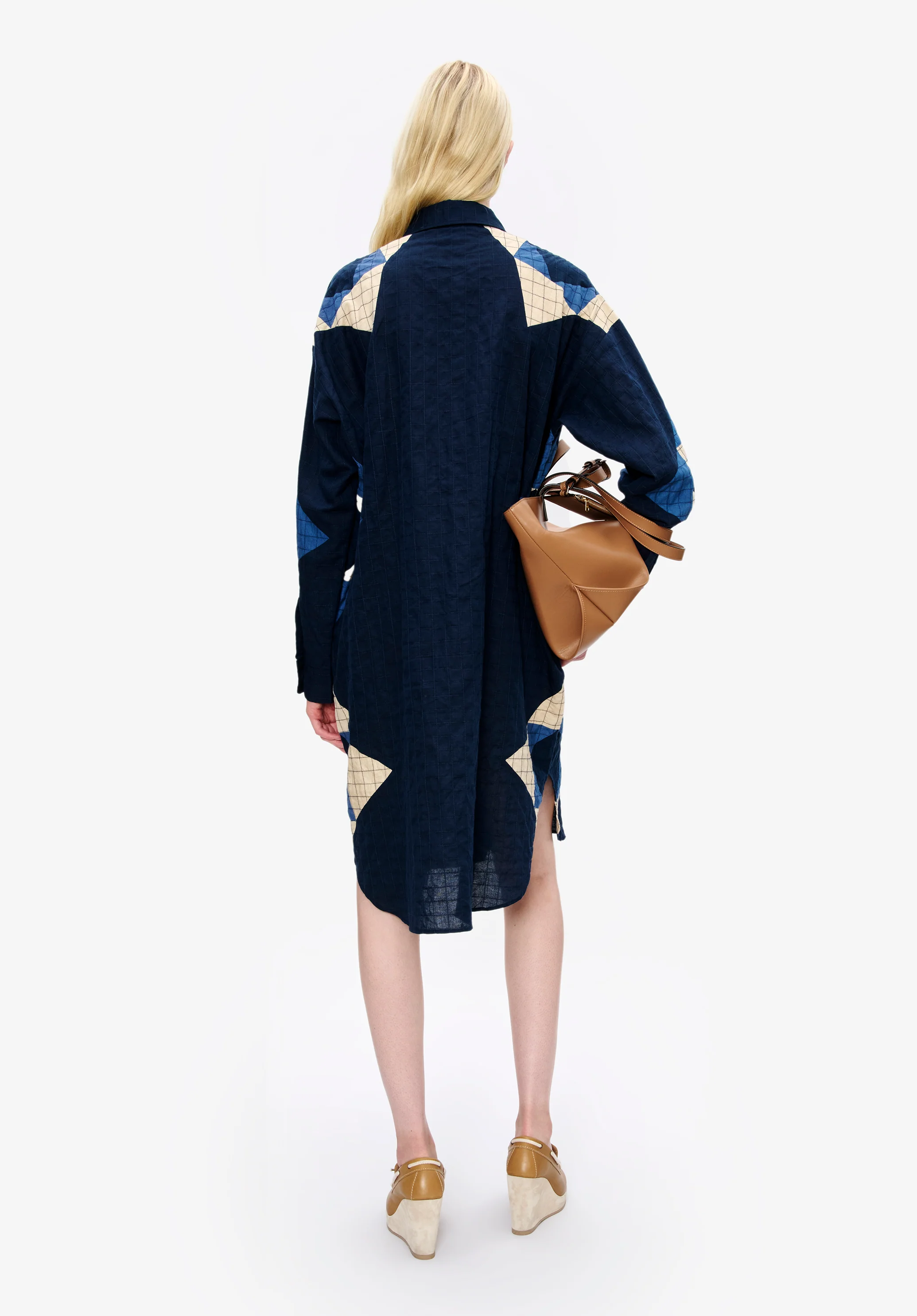 Patchwork shirt-dress - Image 3