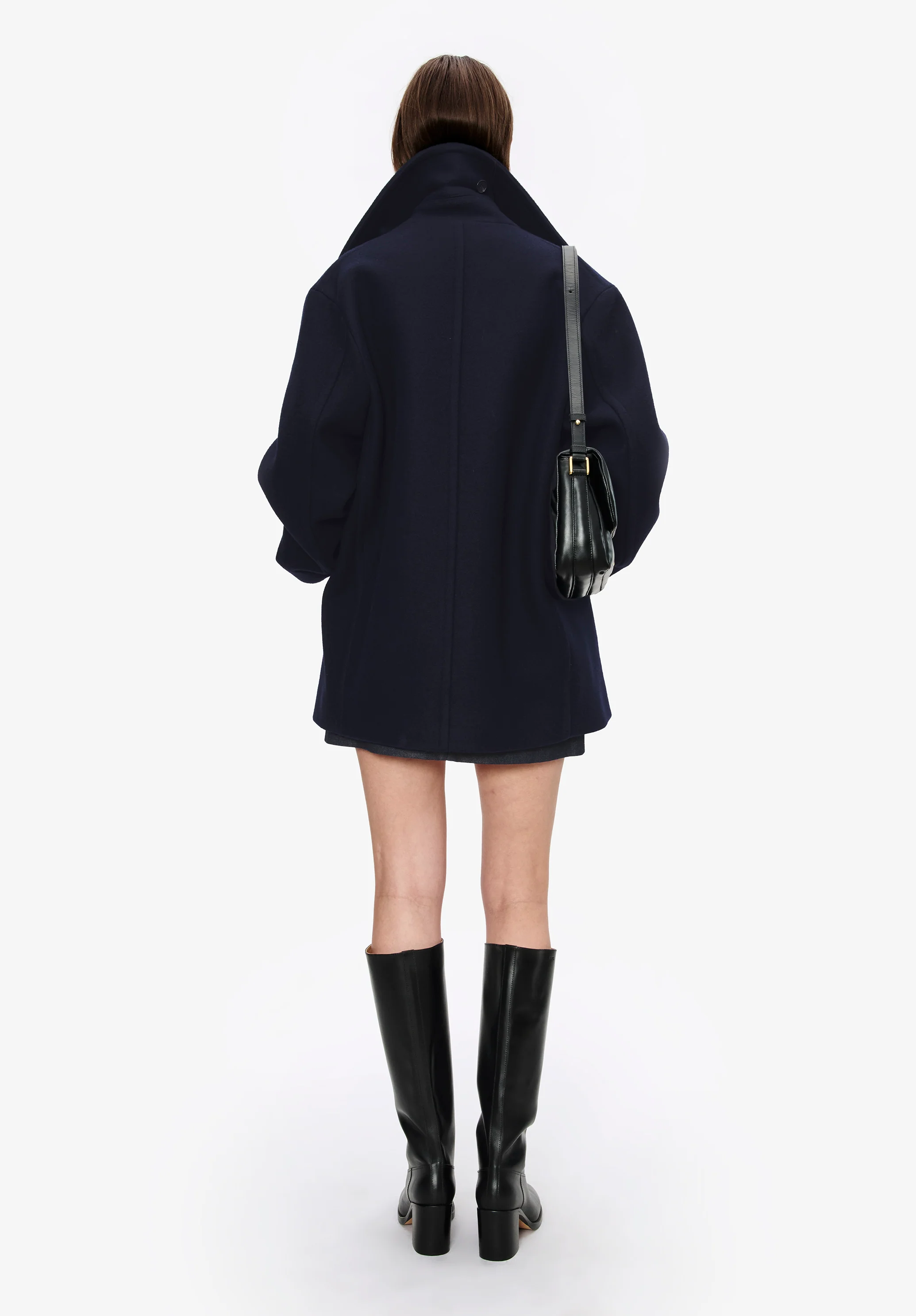 Recycled wool pea coat - Image 5