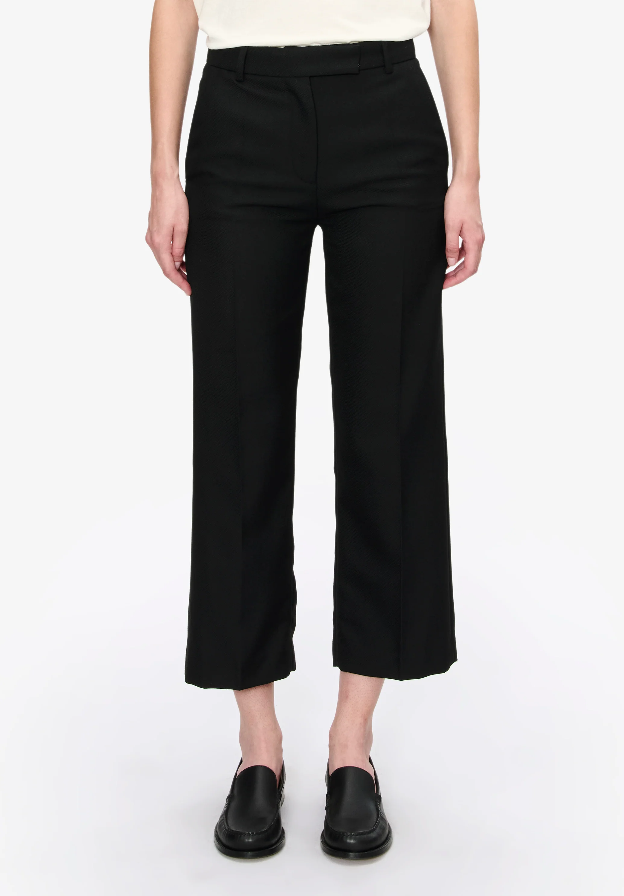 Straight-leg trousers with a permanent crease - Image 4