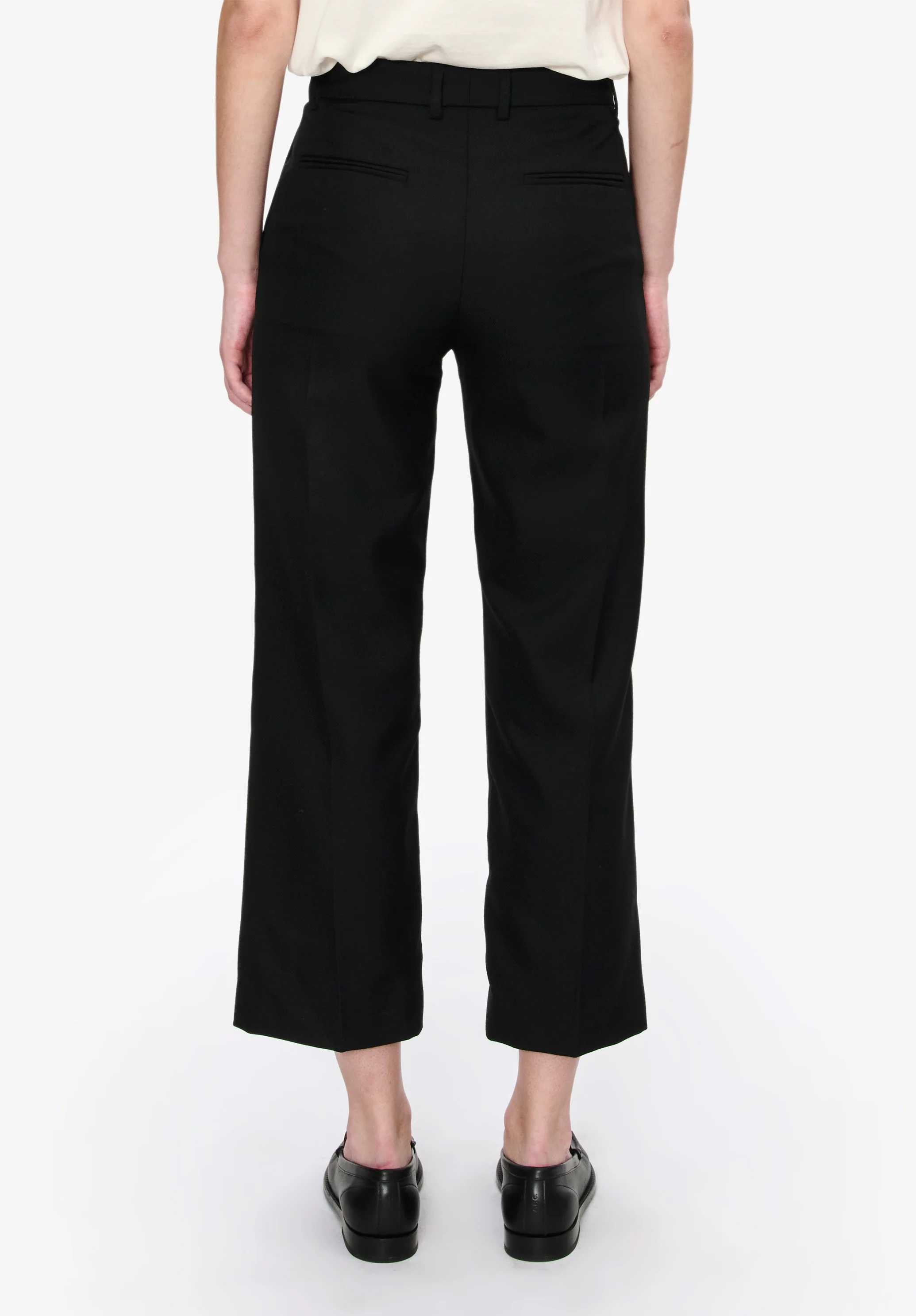 Straight-leg trousers with a permanent crease - Image 5