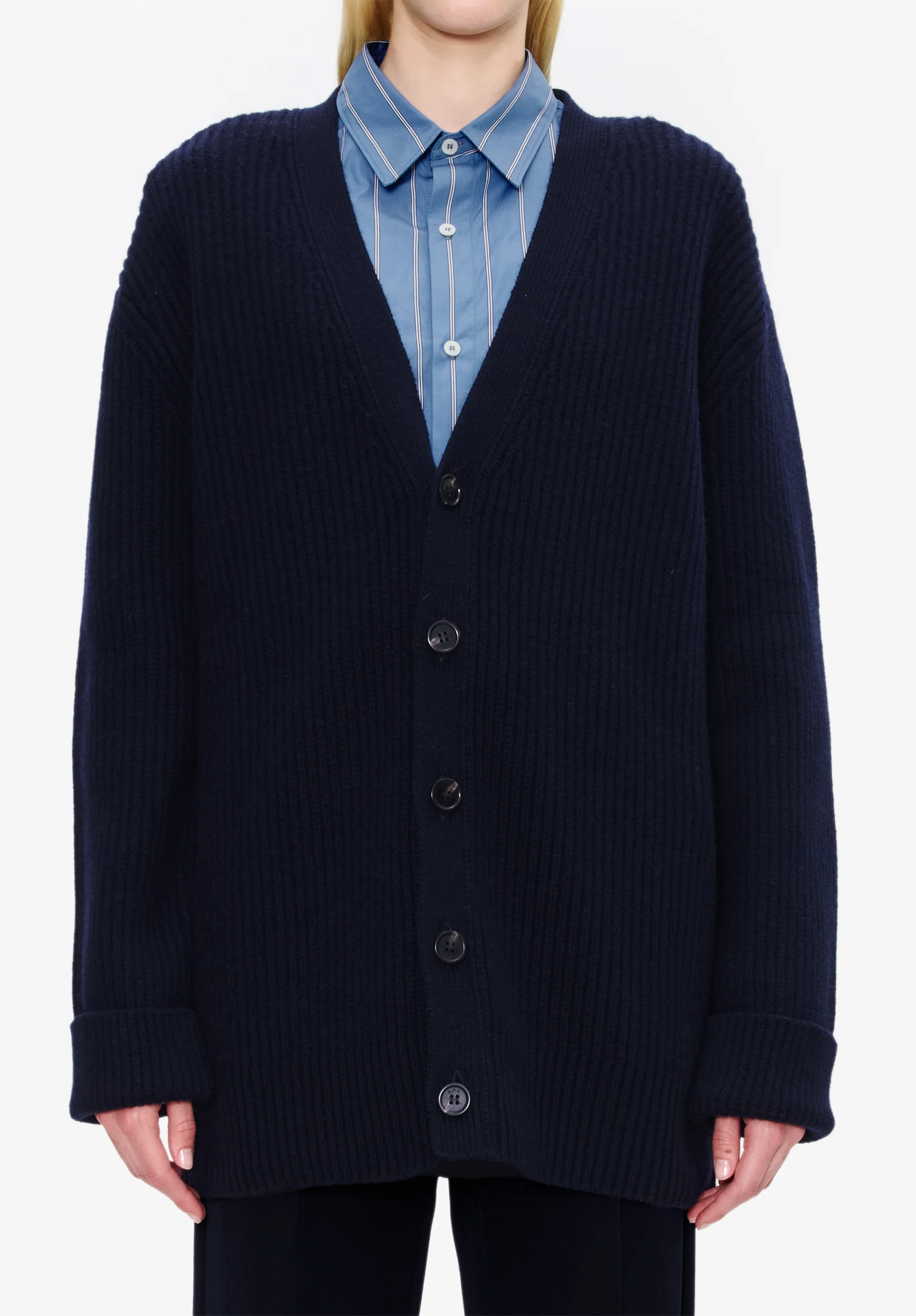 Wool-cashmere unisex cardigan - Image 3