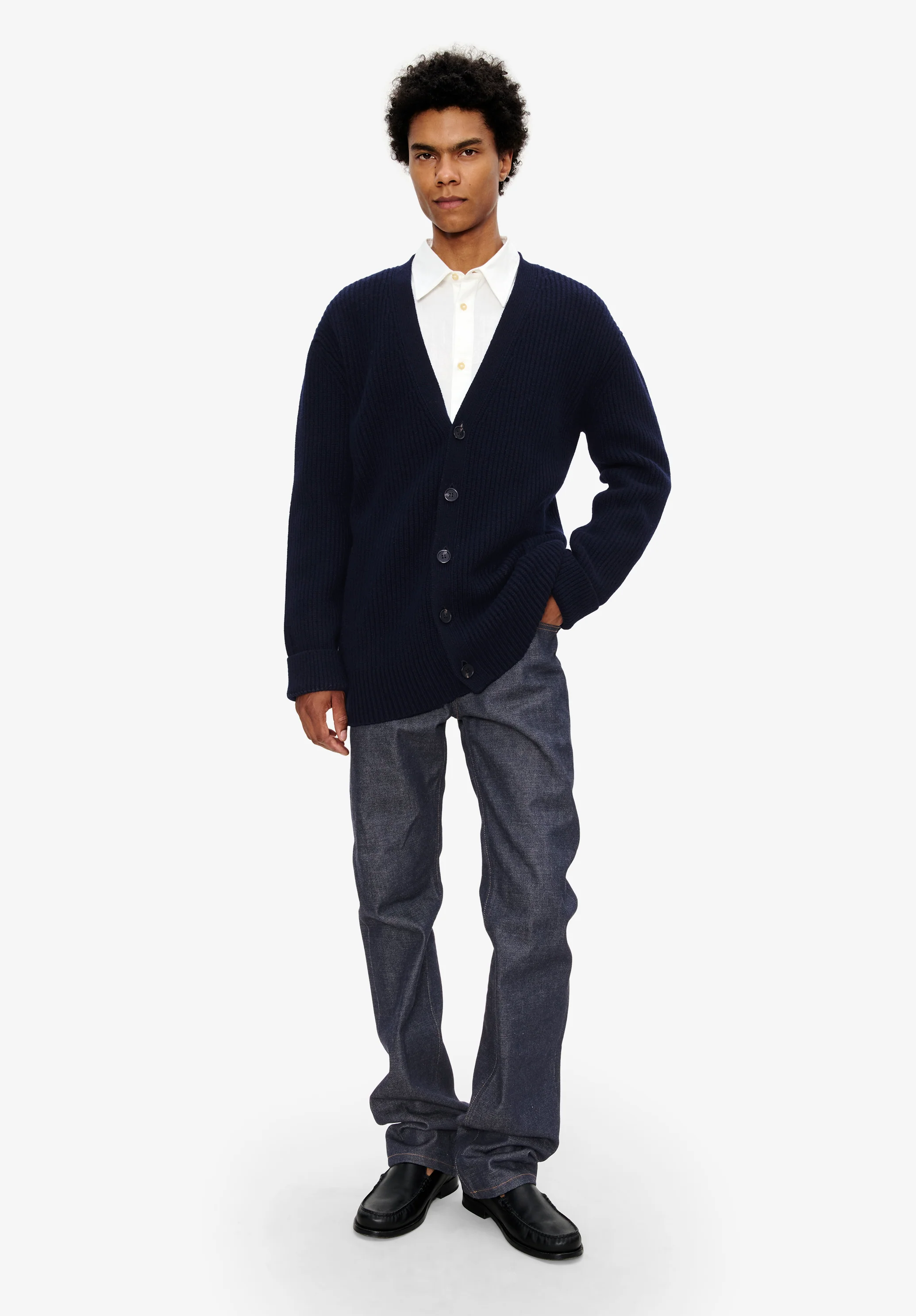 Wool-cashmere unisex cardigan - Image 4